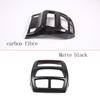 For Honda Pilot 2015- ABS carbon fibre/Matte black Rear Air Condition Outlet Vent Frame Cover Trim Car Accessories