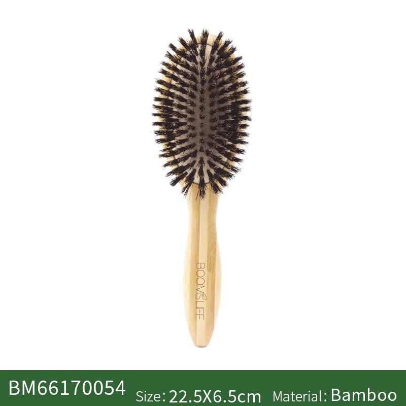 BOOMSLIFE Soft Boar Bristle Hair Brush Professional Women Bamboo HairBrush Massage Bamboo Comb for Hair Beauty Care Salon Tools