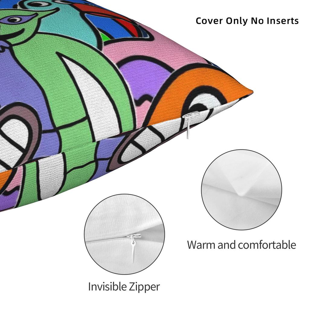Decorative Pillowcase Garten of Banban Funny Games Product Living Room Throw Pillow Case Cover Square Multiple Sizes