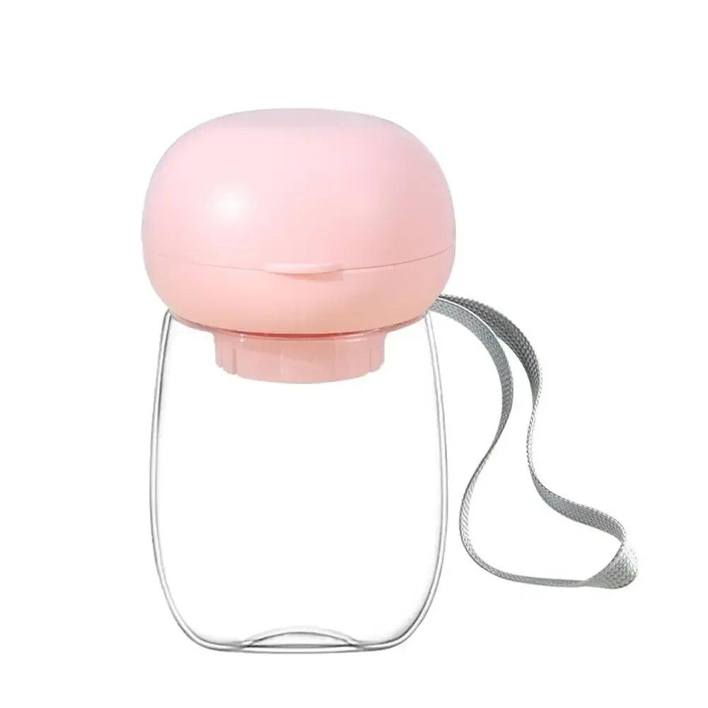 300ml Portable Pet Water Bottle Outdoor Travel Drinking Cup Feeding Bowl With Lanyard For Small Medium Cats Dogs Pet Supplies