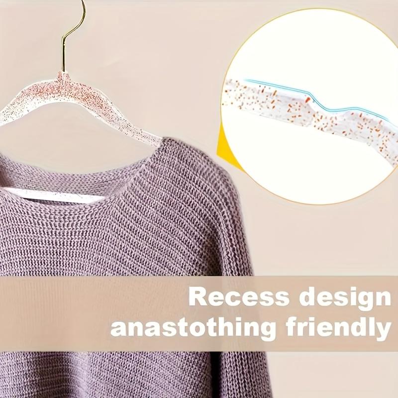Premium Crystal Clear Plastic Hangers - Hangers for Wardrobe Organization,Garment Storage,Smooth & Durable,Home & Apartment Use