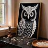 DIY Owl Diamond Art Kits Without Frame 35x45cm Gem Art Diamond Painting Kits for Adults/Beginners Gift Idea Home Wall Decor