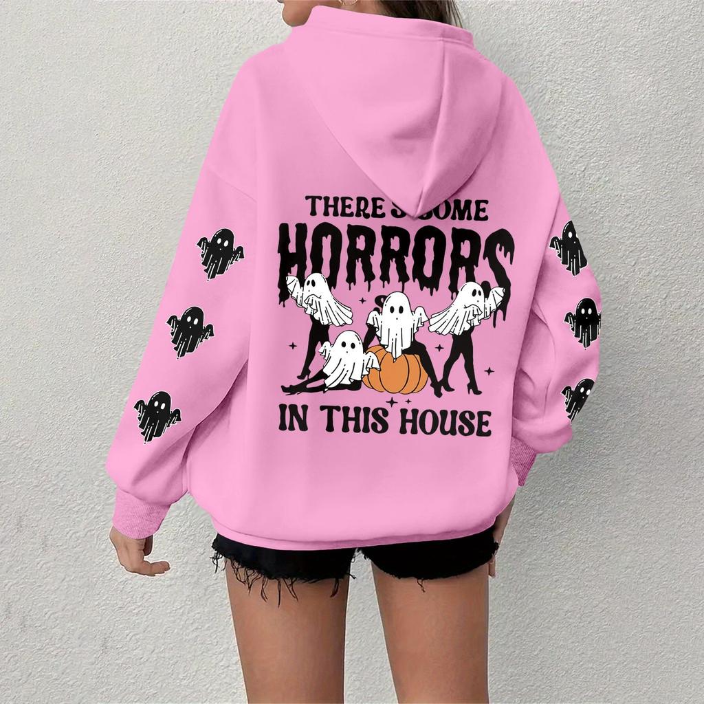 Women's Sweatshirt Casual Long Sleeve Atmosphere Top Loose Popular Round Neck Pullover Sweatshirt Top