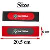 Car Seat Belt Suede Shoulder Covers for Skoda Kodiaq Superb Kamiq Octavia 2 A7 Tour RS Fabia 2 1 Rapid Yeti Karoq Felicia Kodiak