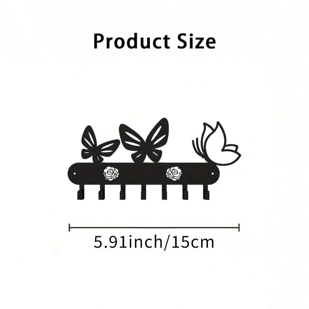 Butterfly Wall Hook Decorative Hanger for Keys Bag Clothes Storage