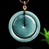 Natural A Grade Blue Jade Mother-Child Pendant Charm - Unisex