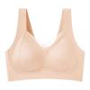 Seamless Women's Underwear: Small Chest, Side Support, Anti-Sagging Bra, Plus Size, Adjustable Lift, Soft, Fixed Cups.