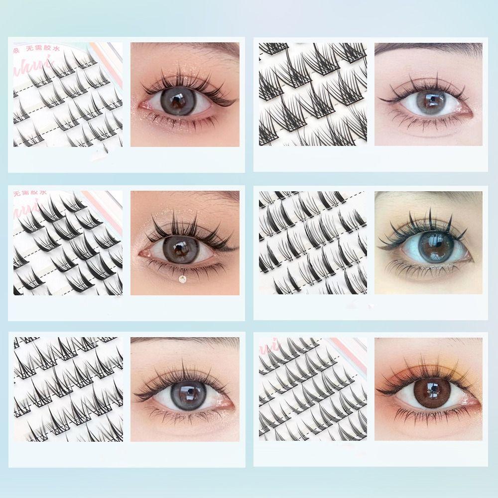 

Makeup Adhesive False Eyelashes DIY False Eyelash Clusters Glue Free Fake Lashes Grafting Lashes Style 1