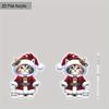 2D Flat Retro Cartoon Cat Women's Acrylic Dangle Earrings Christmas Party Jewelry Gift