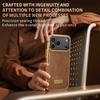 Electroplate Retro Oil Wax Leather Case for iPhone 16 Pro Max 17 Air 15 14 High Transparency Lens Magnetic Charging Phone Cover