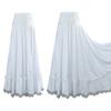 Women Ballroom Flamenco Dance Skirts Lyrical Ballroom Flowy Maxi Skirts for Ballet Classical Ethnic Dance Performance Costumes