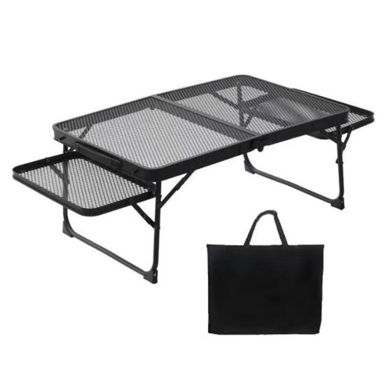 

Складной сетчатый стол для кемпинга, легкий, регулируемый по высоте, сверхпрочный, металлический, многофункциональный, для улицы B
