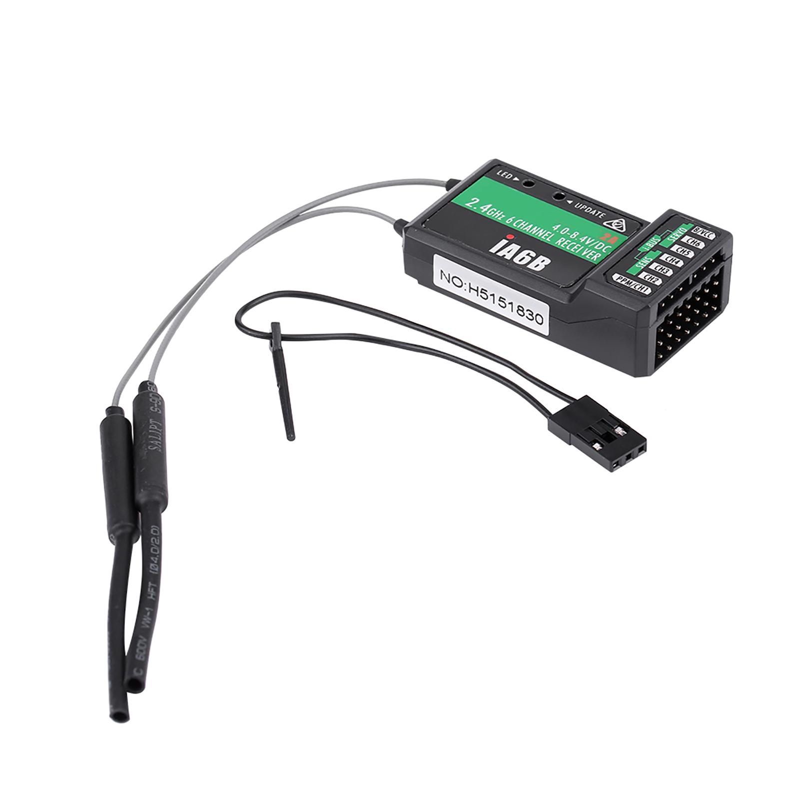 

Flysky FS‑IA6B IA6B 2.4G 6CH RC Receiver PPM для FS‑I6X FS‑I6S I8 RC Transmitter