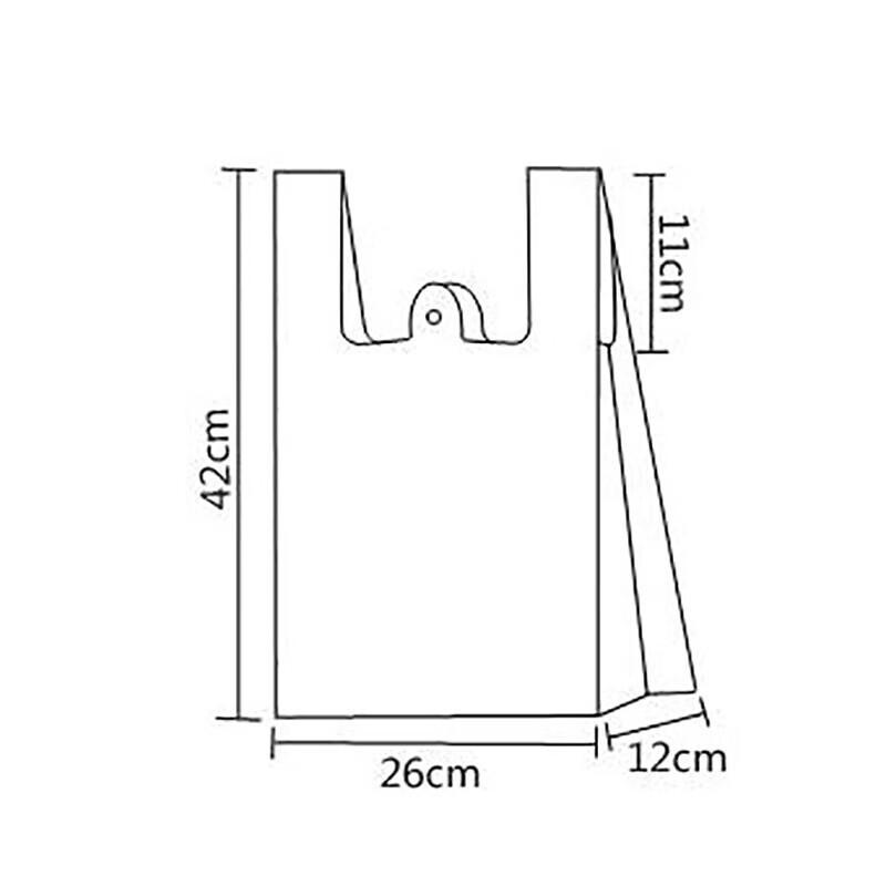 Disposable Transparent Plastic Vest Bags