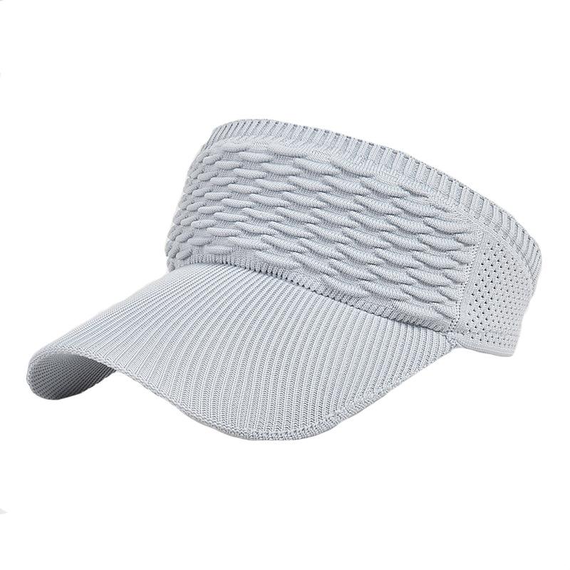 Chapeau de soleil pour femme, haut vide, chapeau de sport tricoté d'été, chapeau de soleil anti-ultraviolet, nouvelle casquette à visière