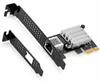 Side3 2,5 Gbit/s LAN-Karte Netzwerkkarte NIC Realtek RTL8125B Chip LAN-Board PCIe x1 2,5 Gbit/s