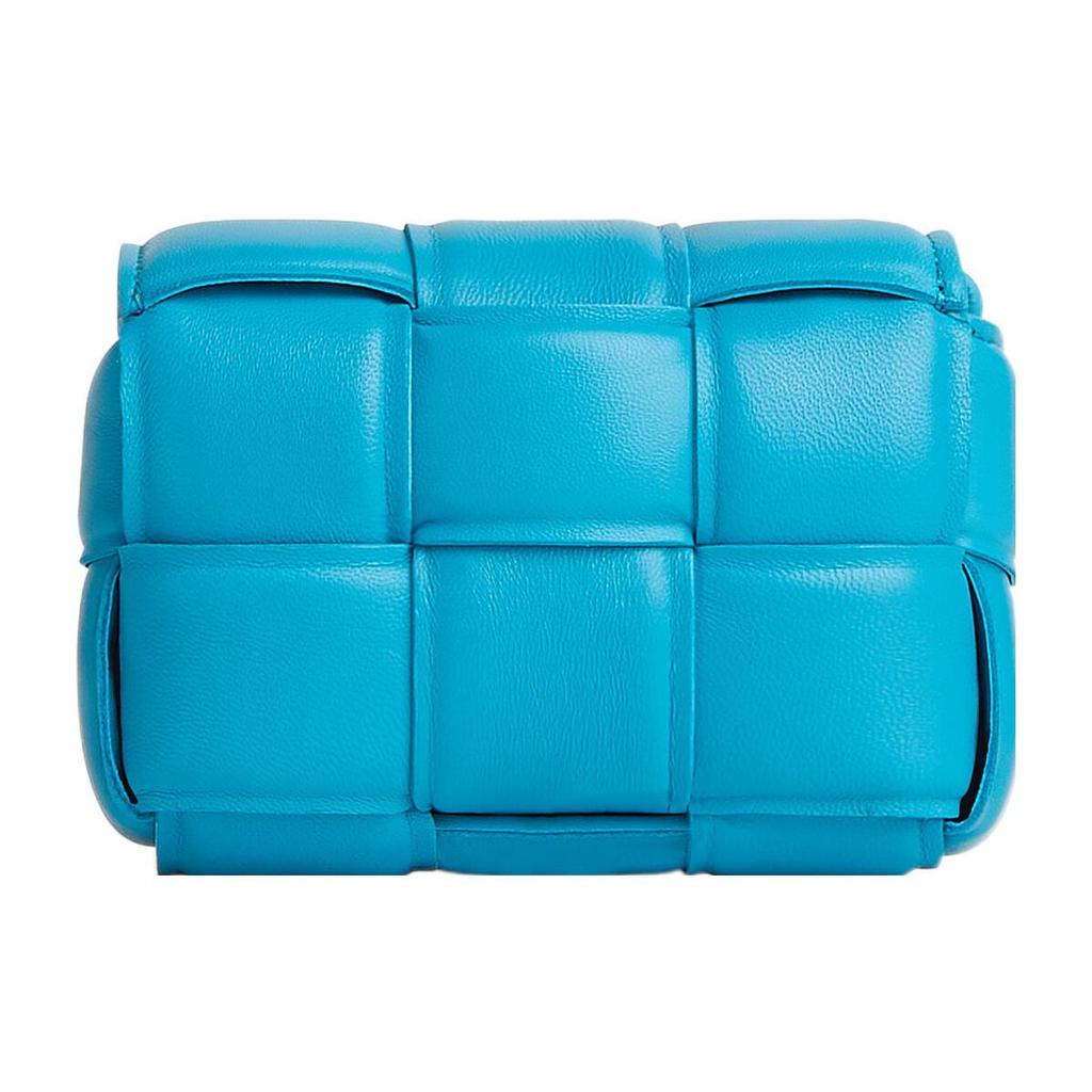 Bottega Veneta PaddedCASSETTE Sheepskin Shoulder Bag, Crossbody Bag Mini Women's Blue 716648VCQR14619