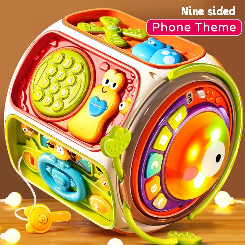 Baby Cell Phone Toy Children'S Music Mobile Speaker With Sound Light Education Development Toy For 12 Months Kids Gifts