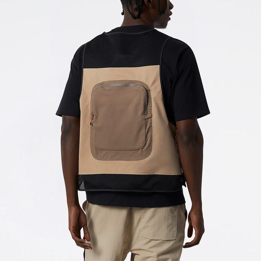New Balance Vests Men's Khaki V Neck Moderate Workwear MV21500-MDY