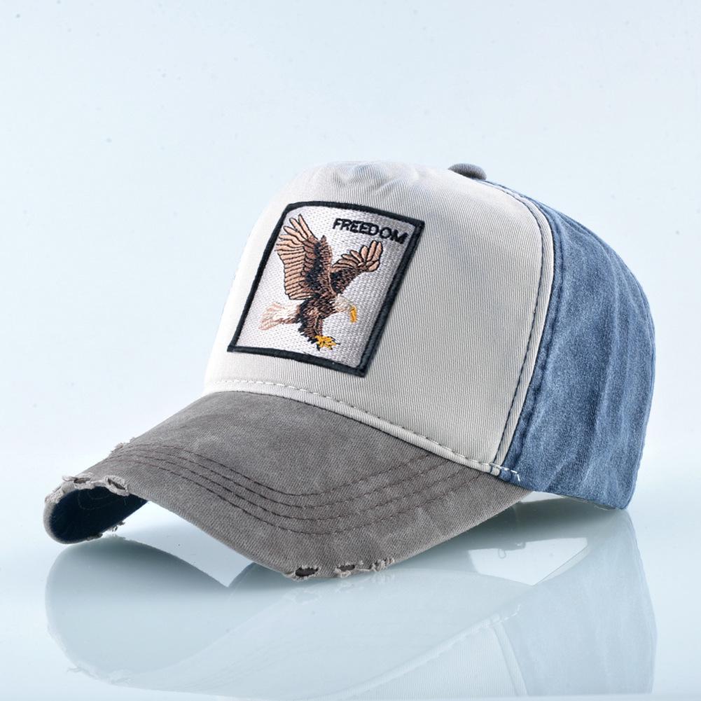 Cappellino da Baseball Ricamato con Aquila per Uomo e Donna - Stile Street, Cappello da Sole Versatile