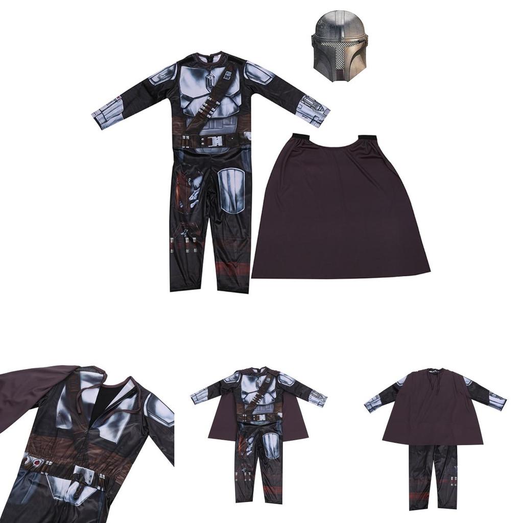 Atmungsaktives und weiches Star Wars Mandalorianer Kostüm für Cosplay und Halloween-Spaß