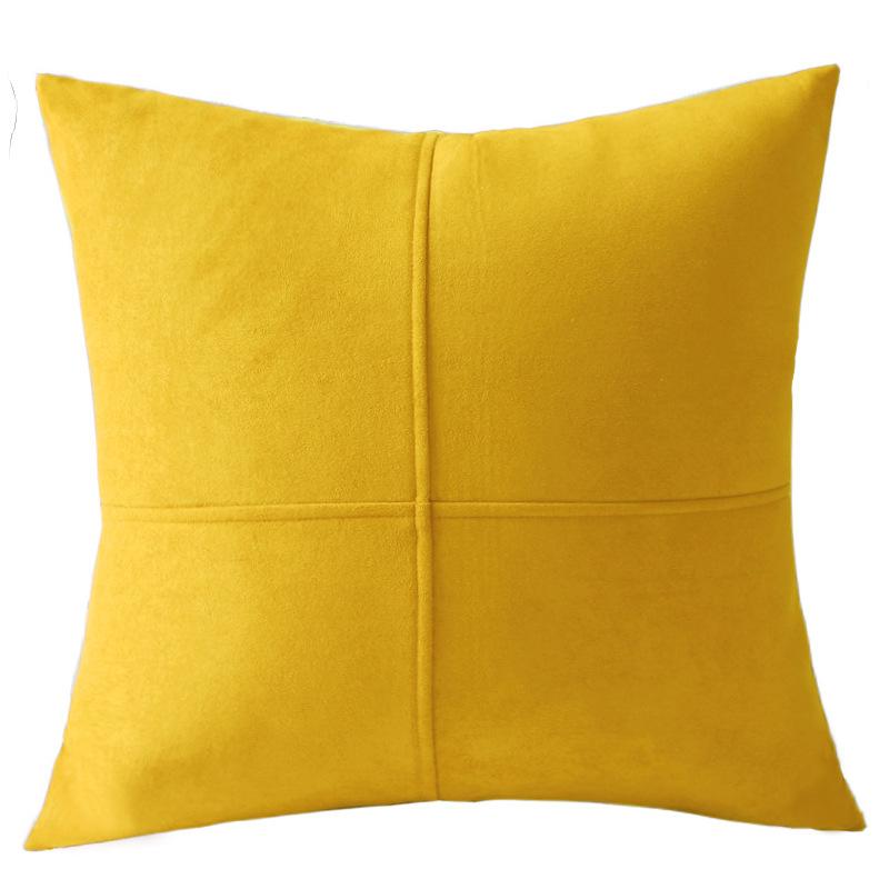 Velvet Cross Pattern Pillow Cover Living Room Sofa Cushion Cover Light Luxury Model Room Sofa Cushion Backrest