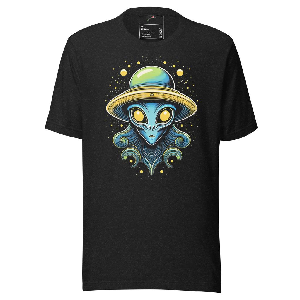 Unique Alien Design Shirt Graphic Tee