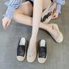 summer lace mesh outer wear cool slippers women's inner height increase thick-soled fisherman shoes bag head casual half drag tide