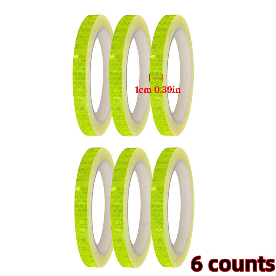 Auto Reflektierende Aufkleber Motorrad Fahrrad Reflektor Sicherheitswarnung Felgenaufkleber Band Auto Zubehör Auto Dekoration