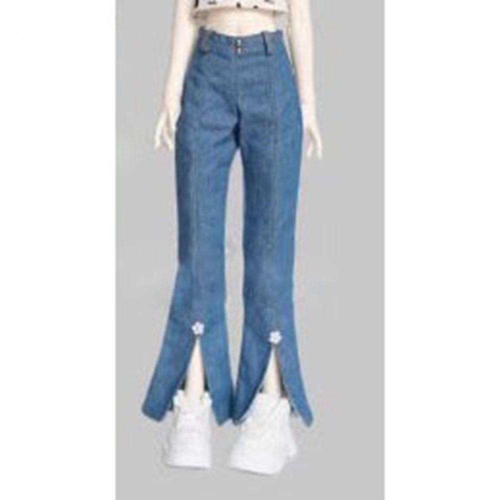 Cute Doll Trousers Elegant Doll Clothes Bell-bottoms Jeans Pants for 1/3 1/4 1/6 30/45/60cm Doll