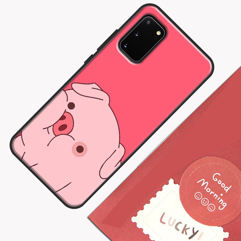 Cartoon Pig Phone Case For Samsung Galaxy S25 S26 Ultra S20 S21 S22 S23 S24 Plus S9 S10 S25 FE Cover Shell