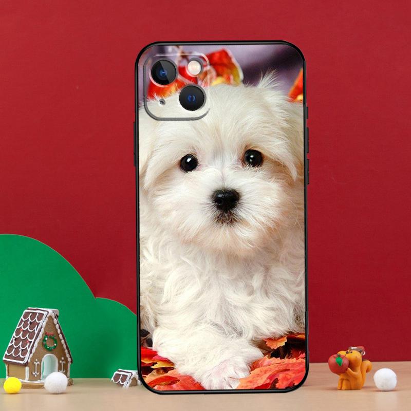Maltese Dog Puppies Phone Case For iPhone 16 15 Plus 11 12 13 14 Pro Max Mini XS X XR 16e Back Cover Shell