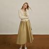 Waiwaiaiem Yy_A-Line Lace-Up Commuter Skirt_2Color