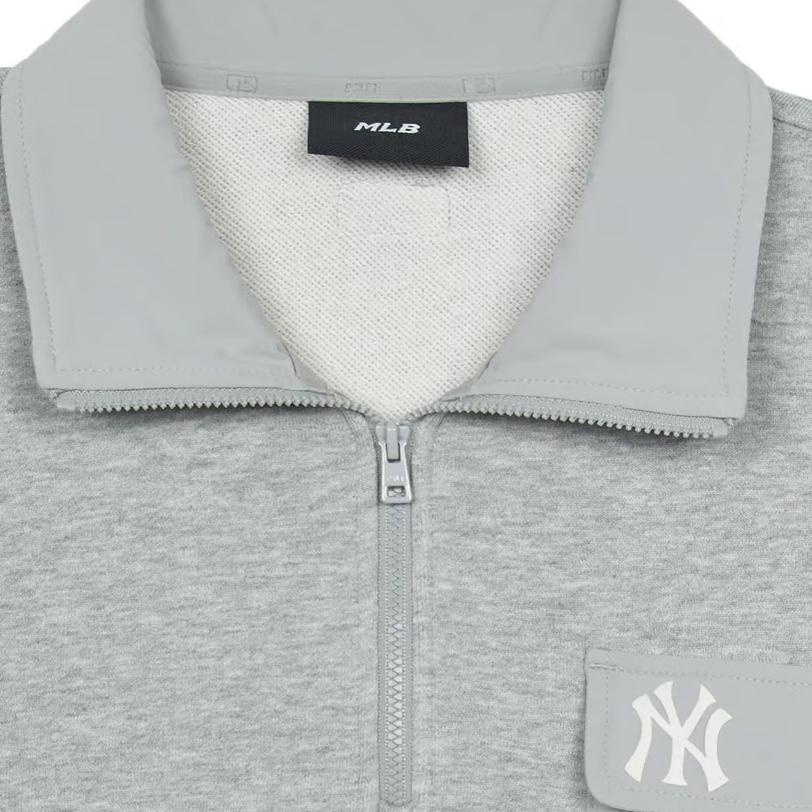 New MLB New York Yankees Sweatshirt Unisex Light Gray 3AMTB1144-50MGS