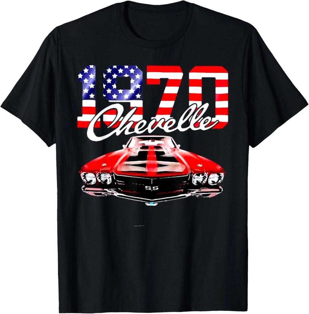 

1970 70 Chevelle SS Trending Chevys Muscle Red White Car S-5XL Unisex T-Shirt XXXXL