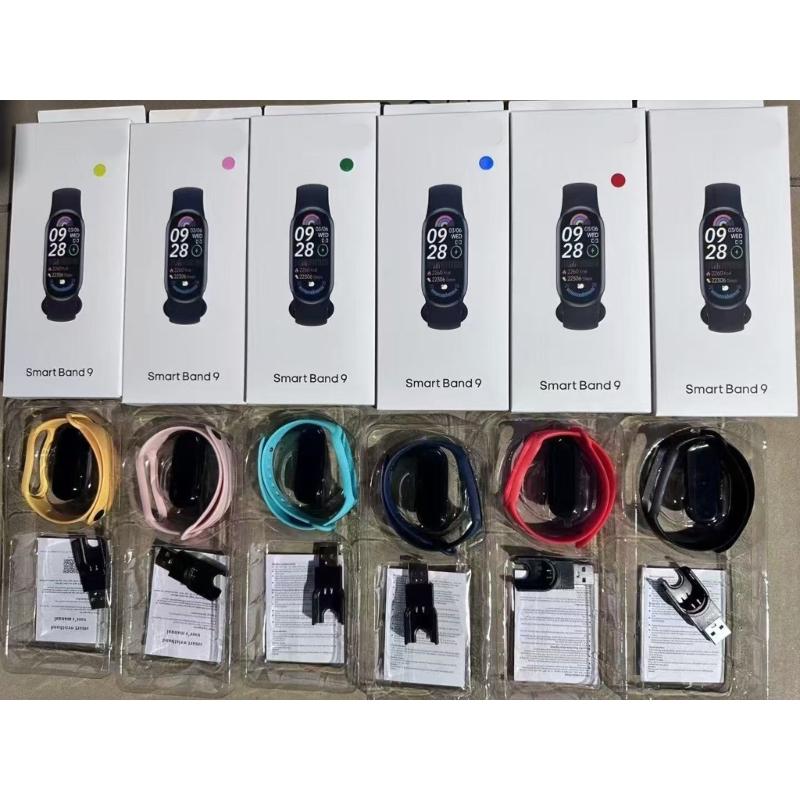 M9 Health Monitoring Wristband IP68 Waterproof Designs Multifunction M9 Intelligent  Bracelet Comfortable Wearing for Everyday Use