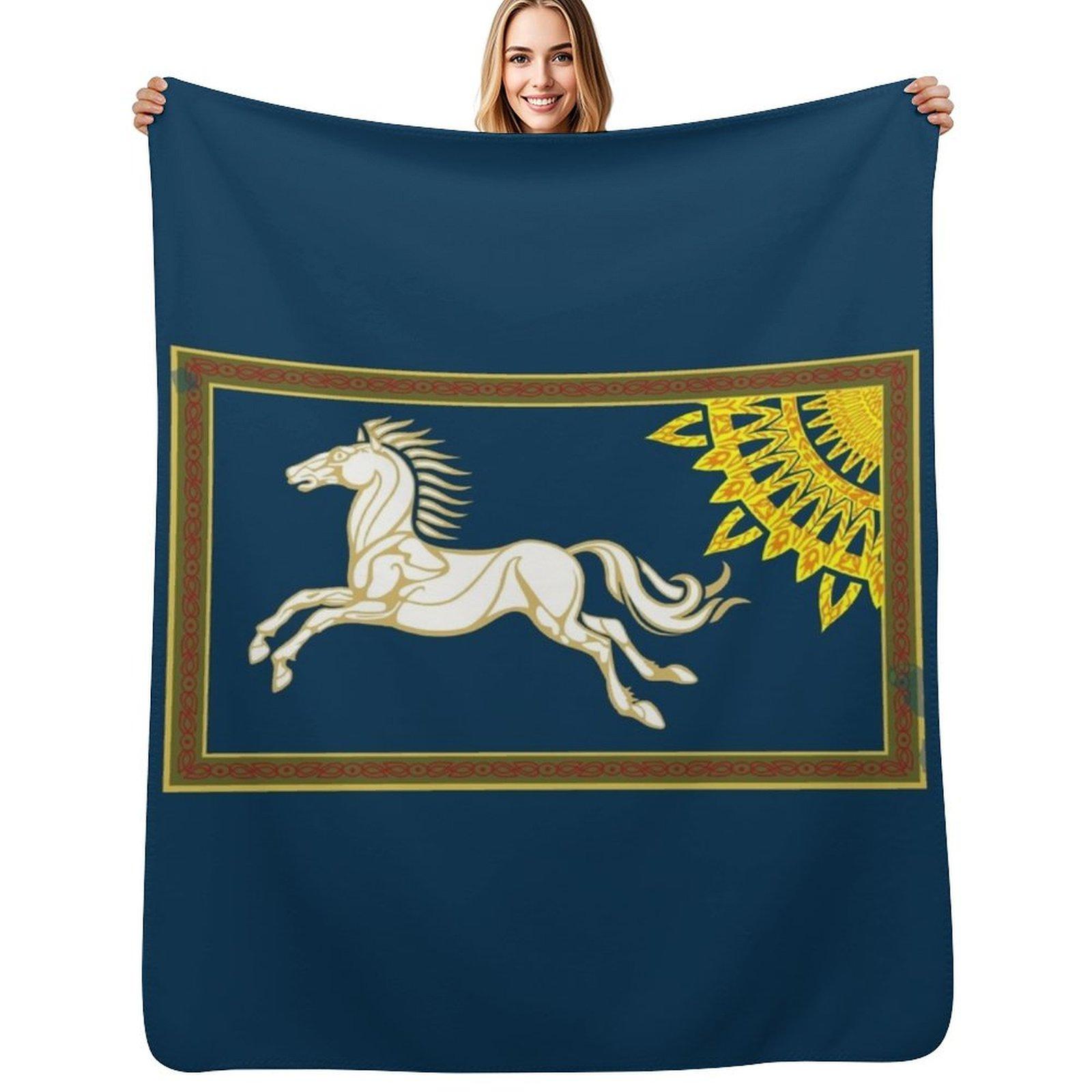 Rohan Banner Youth Throw Blanket Soft Breathable Blanket for Night Sleeping Size: 75*100cm, Weight: 230 GSM