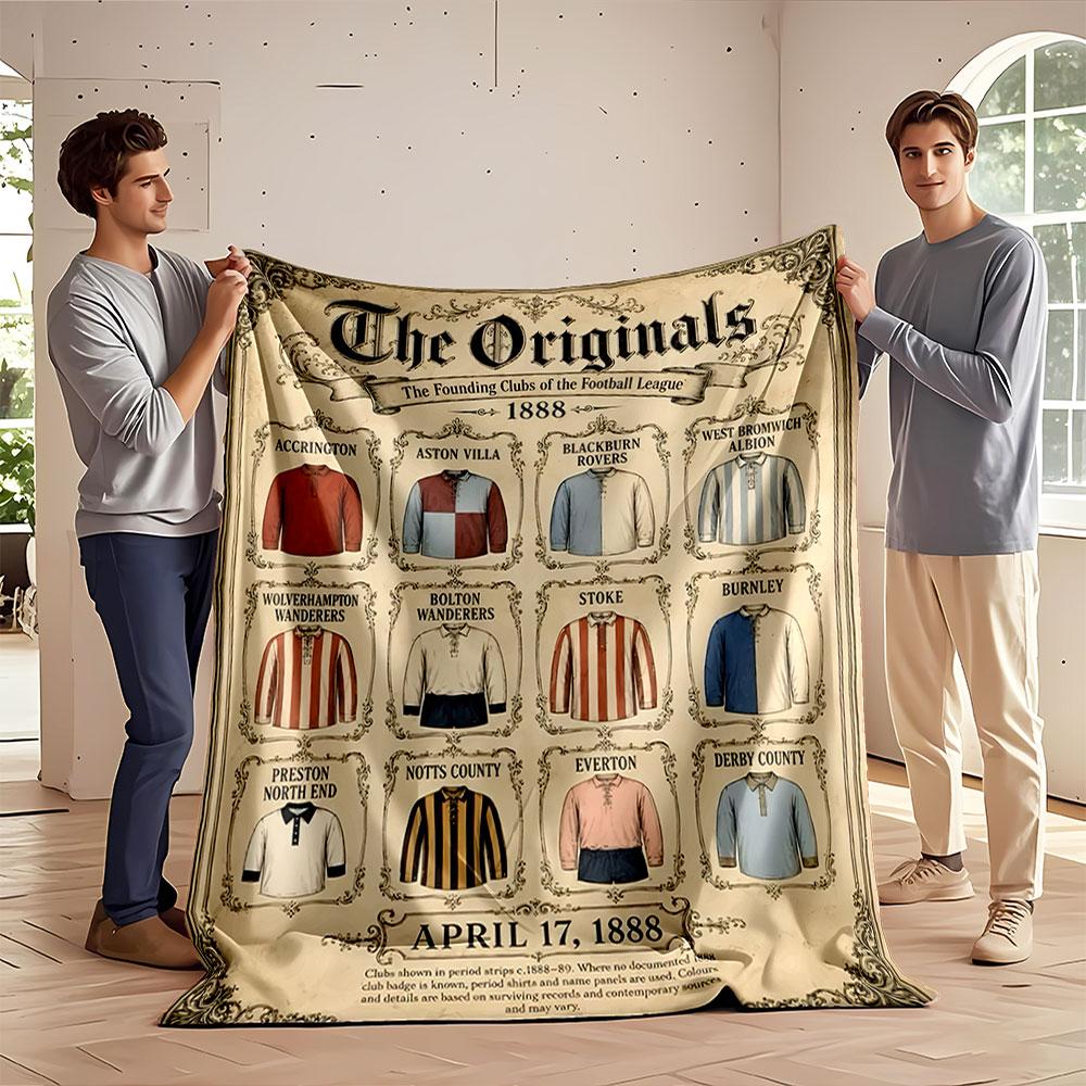 The Originals Football Clubs for all seasons blanket lunch break throw gift