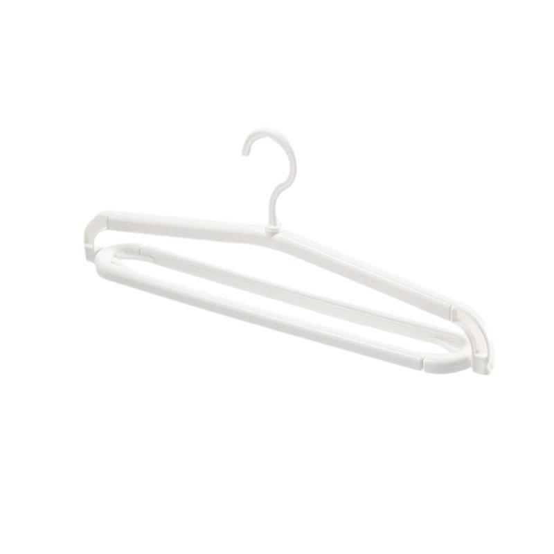 Non-Slip Rotating Folding Hanger Widening Thick Support Stretchable Clothes Drying Rack Space Saving Extensible