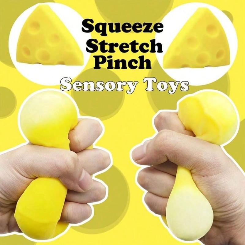 1pc Cheese & Milk Squishy Stress Relief Toy Stress Relief Toy Party Favors Squeeze Ball Sensory Toys