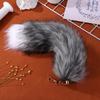 CALLARON Cute 40cm Fluffy Fox Tail Keychain Pendant Bag Charm Decoration Christmas Gift
