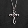 Black Diamond Cross Pendant 925 Sterling Silver Black Rhodium Jewelry