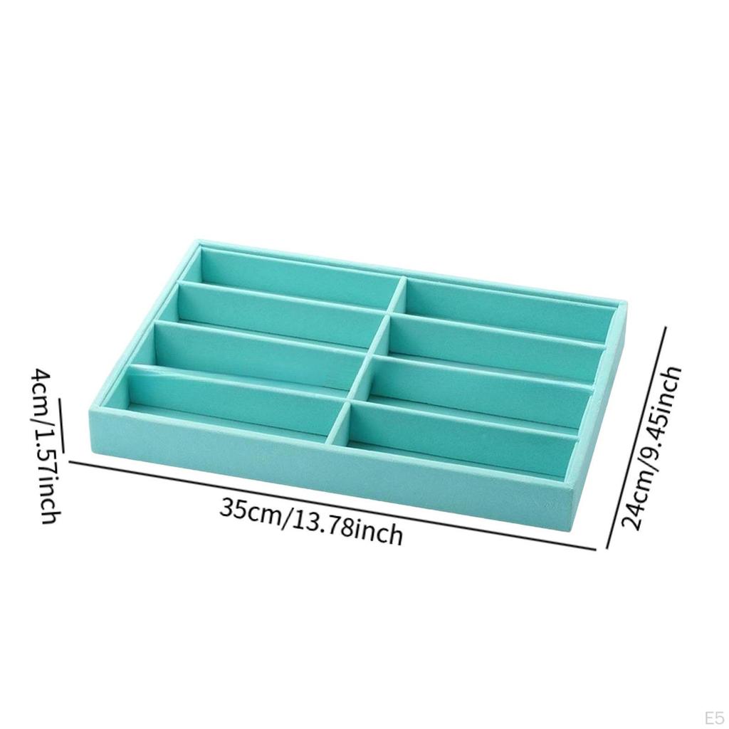 Sunglasses Organizer Tray 8 Compartments Space Saving Modern Eyeglasses Storage Box Eyewear Holder