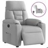 VidaXL Electric Recliner Armchair Cloud Grey Fabric 3303021