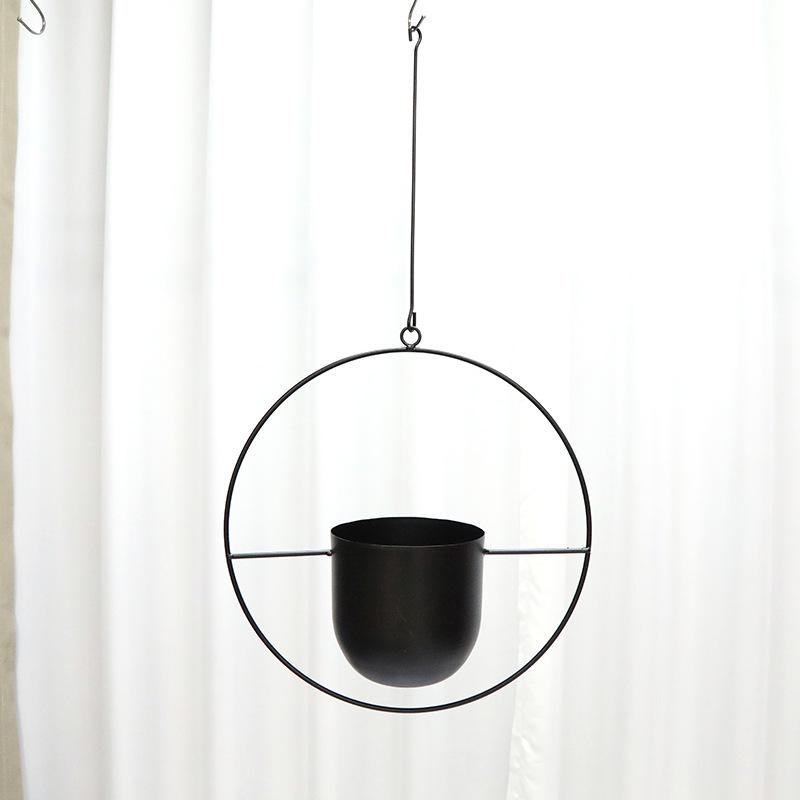 

Металлический цветочный горшок: Подвесная кованая корзина для балконов, перил, суккулентов и растений