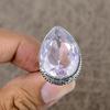 Pink Kunzite Genstone Handmade 925 Sterling Silver Jewelry Ring Size 6.5 KKG-475