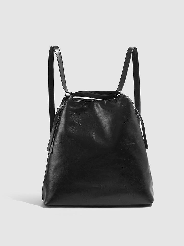 

Large capacity tote bag fashion women s bag 2025 new commuter shoulder bag one pack of multi-purpose multi-purpose backpack чорний