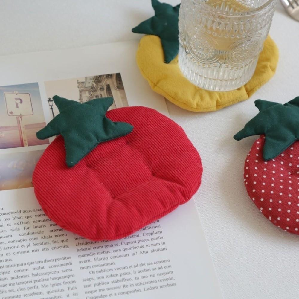 Heat Resistant Cup Coaster Fabric Material Coffee Hot Pad Handmade Drink Cup Mat  Desktop Display