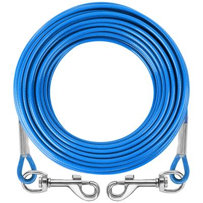 Improved Mooring Cable Dog Wire Latest Carabiner Hook 3mm Delicate Thin Rope Dog Tethering Mooring Lead Runner Cable Training Lead Long Durable
