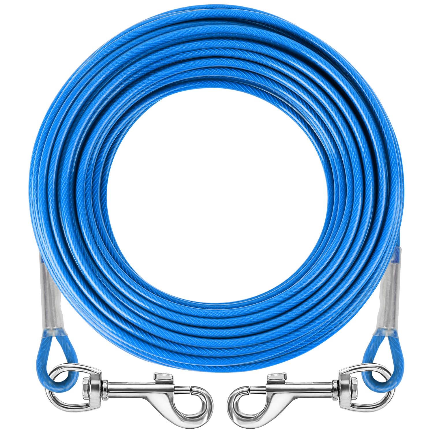 

Улучшенный швартовный трос Собачий трос Последний карабин 3мм Тонкий деликатный трос Собачья привязь Швартовный конец Бегунок Трос для тренировок Длинный прочный синий